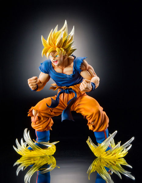 ドラゴンボール孫悟空 スーパサイヤ人 フィギュア頭二つ付き スーパー