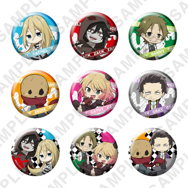 殺戮の天使 ザック レイチェル コラボカフェ本舗 缶バッジ キャラドリ