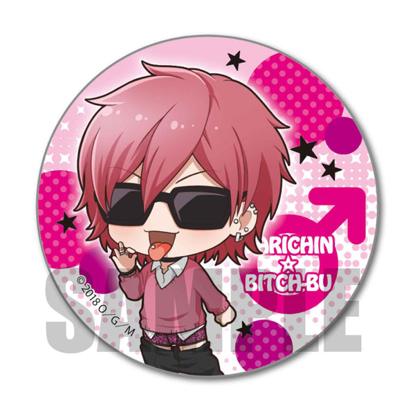 てくトコ缶バッジ ヤリチン☆ビッチ部 百合絢斗[ベルハウス]《在庫切れ》