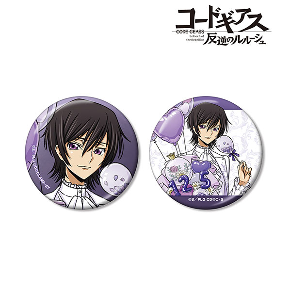 コードギアス プリロール クリスマス ハート型 缶バッジ ルルーシュ