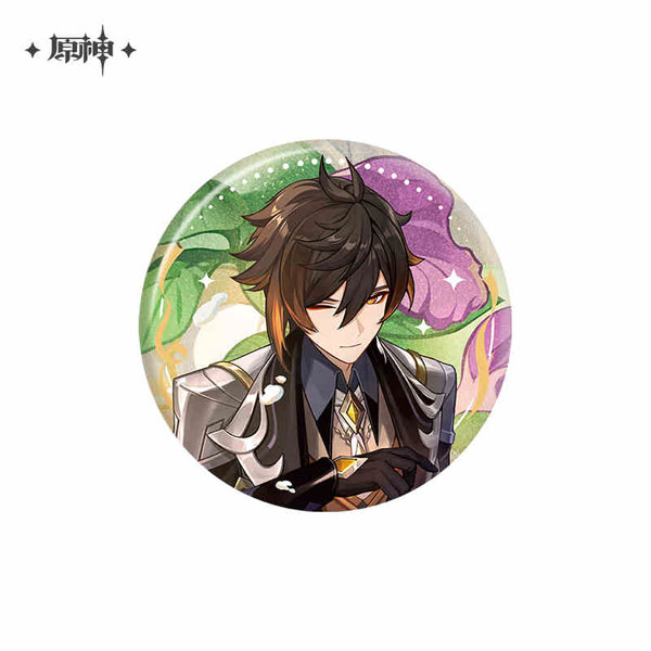 原神 四周年記念シリーズ 缶バッジ 鍾離[miHoYo]《発売済・在庫品》