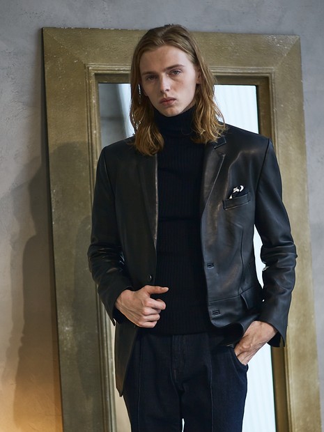 セットアップ対応】レザー テーラード ジャケット｜5351POUR LES