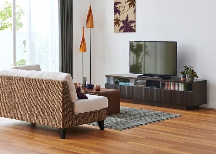 レン・テレビボードv03 ～ローボード～伝統技法「なぐり加工」により