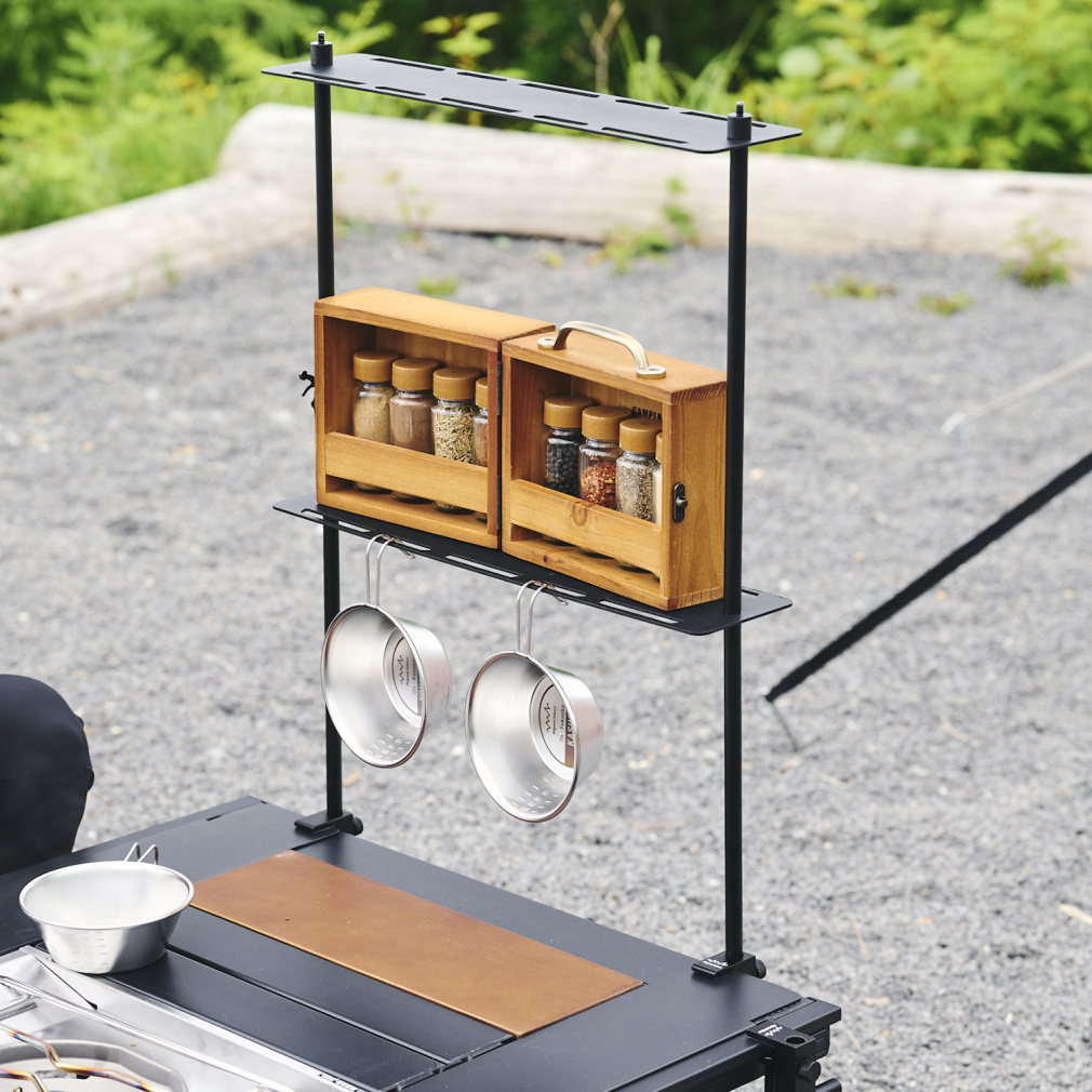 Alpen アルペン アルミユニットテーブル88と テーブルトップラック