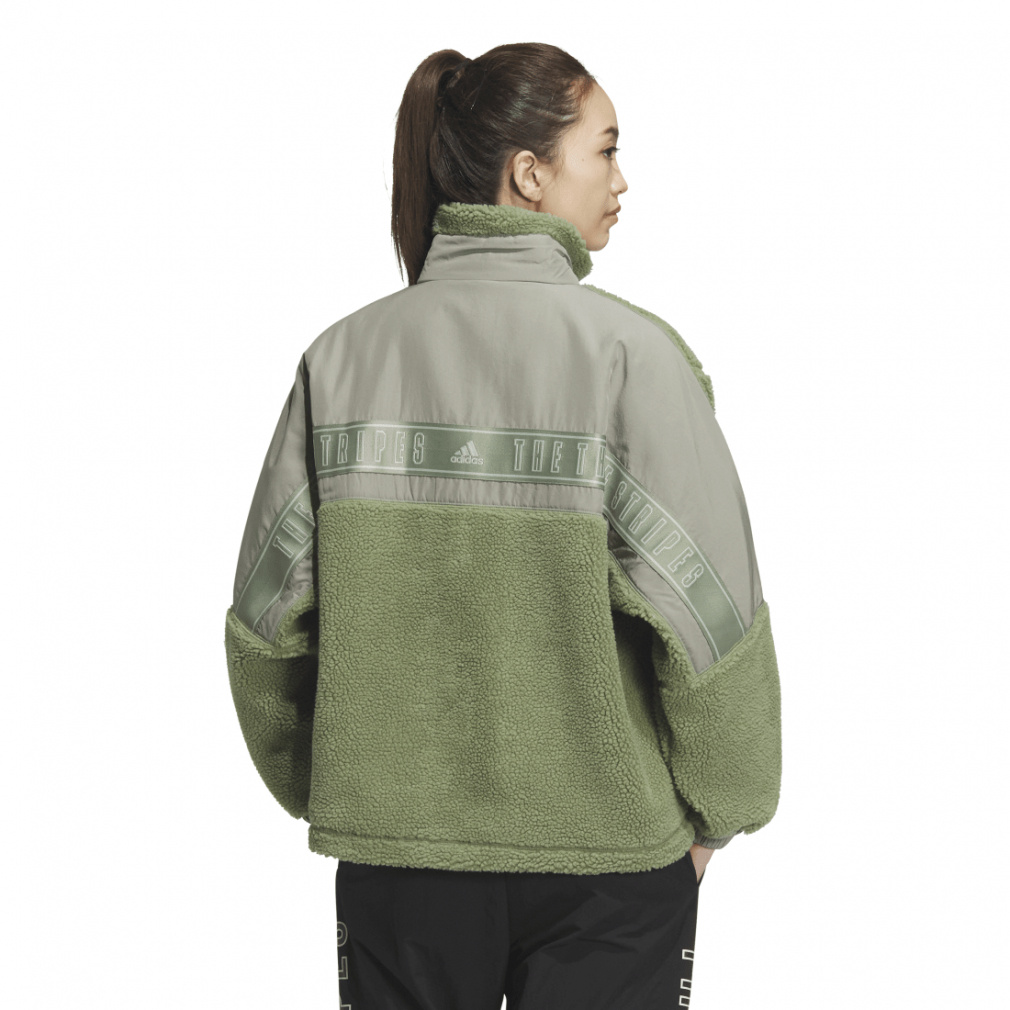 アディダス レディース フリースジャケット ワーディング ルーズ