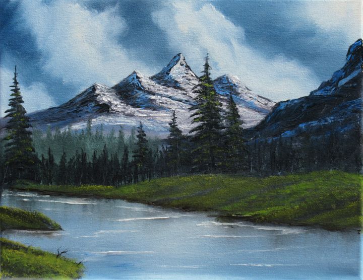 Cold mountain stream - Forrest Girrard - Paintings & Prints