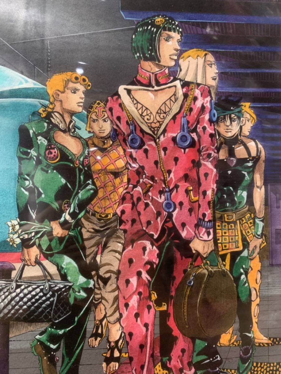 未展示品】荒木飛呂彦 徐倫＆ブチャラティ ジョジョの奇妙な冒険 複製原画