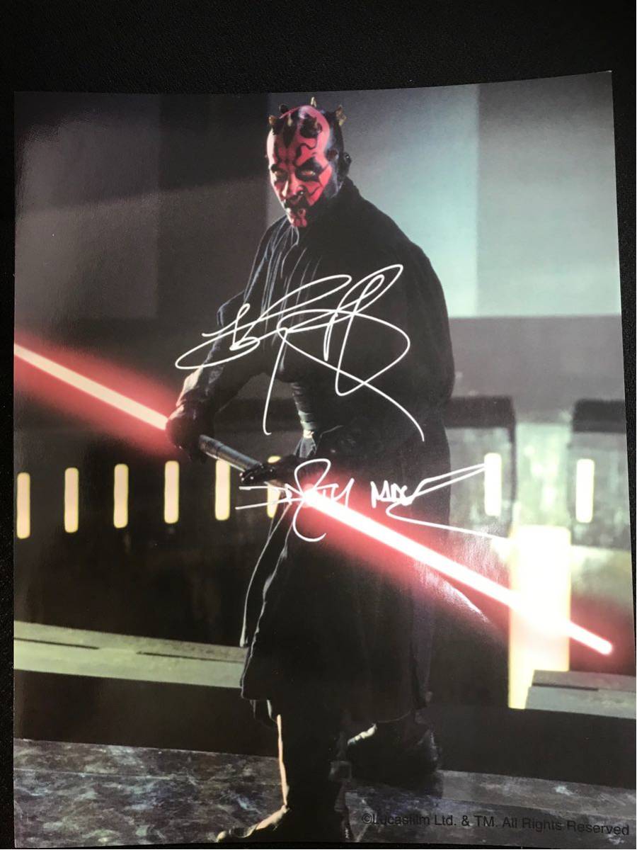 スターウォーズ ダースモール役 レイパーク氏 直筆サイン スター