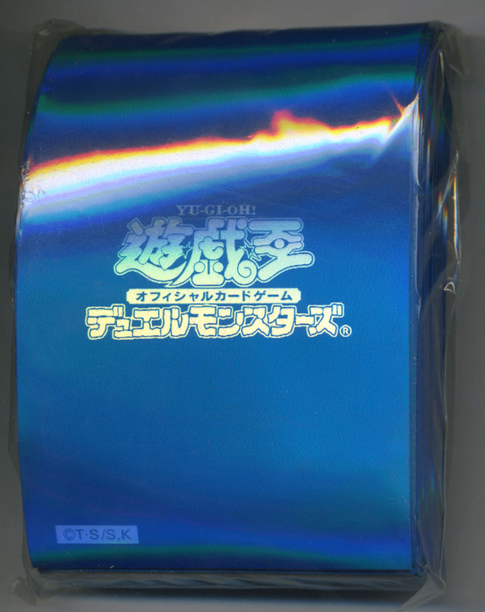 希少 初期ロゴ スリーブ（青） メタリックブルー YUGIOH 遊戯王 初期