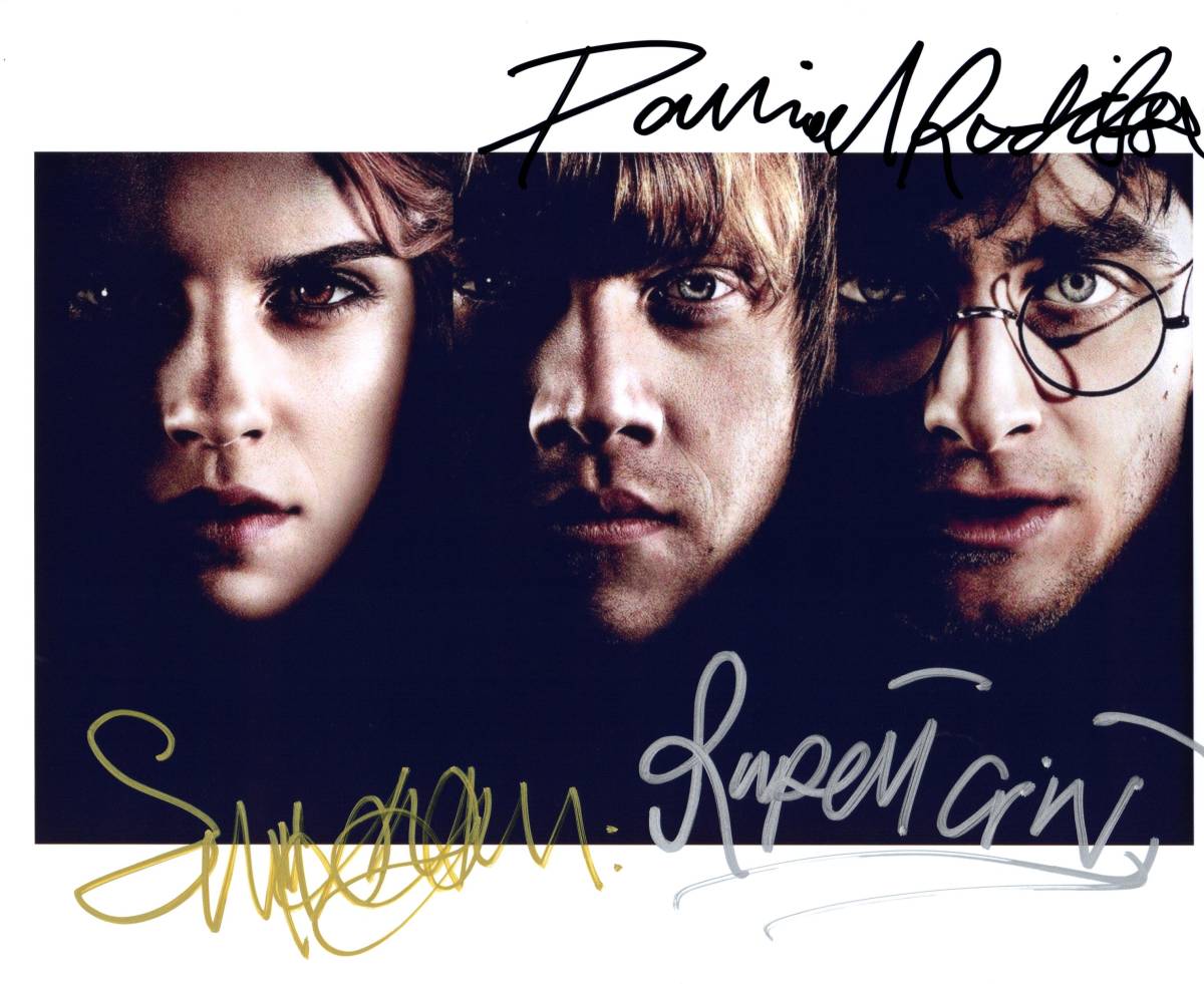 人気ハリーポッター主演 ダニエル・ラドクリフ直筆サイン♪映画俳優