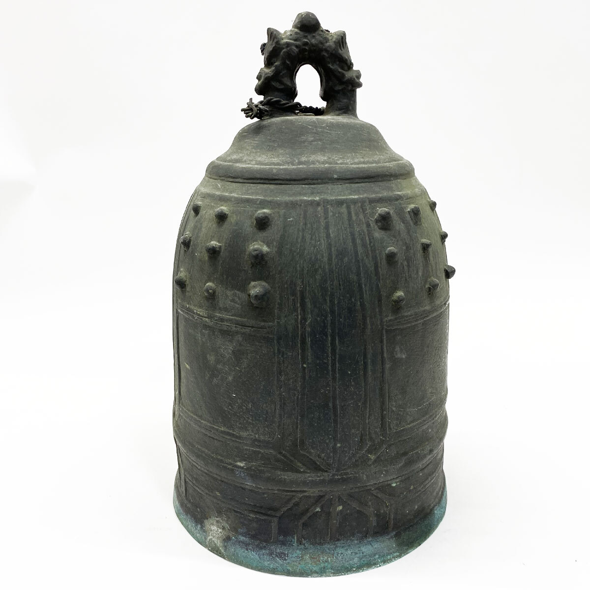 寺院銘有 半鐘 釣鐘 梵鐘 昭和40年代 青銅 仏教美術 仏具 吊鐘 古銅