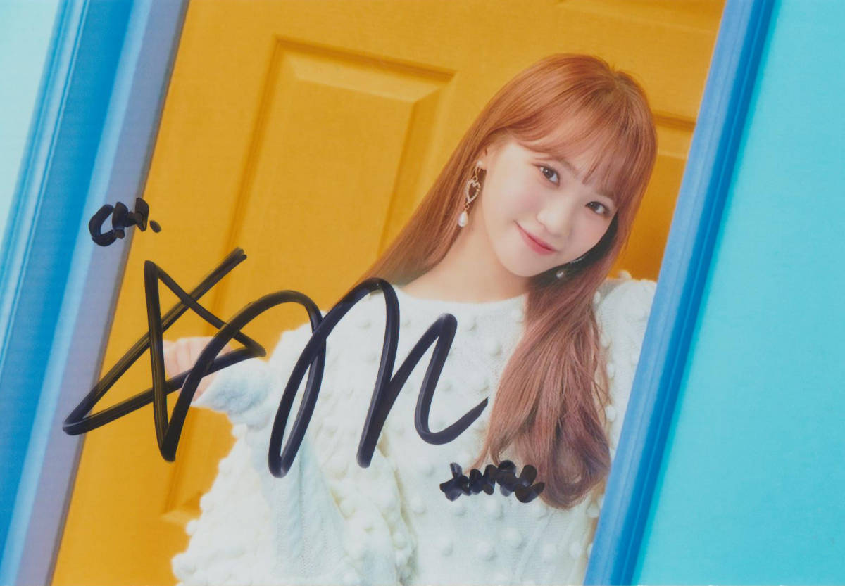 IZ*ONE キム・ミンジュ 直筆サインチェキ IZ*ONE キム・ミンジュ 直筆