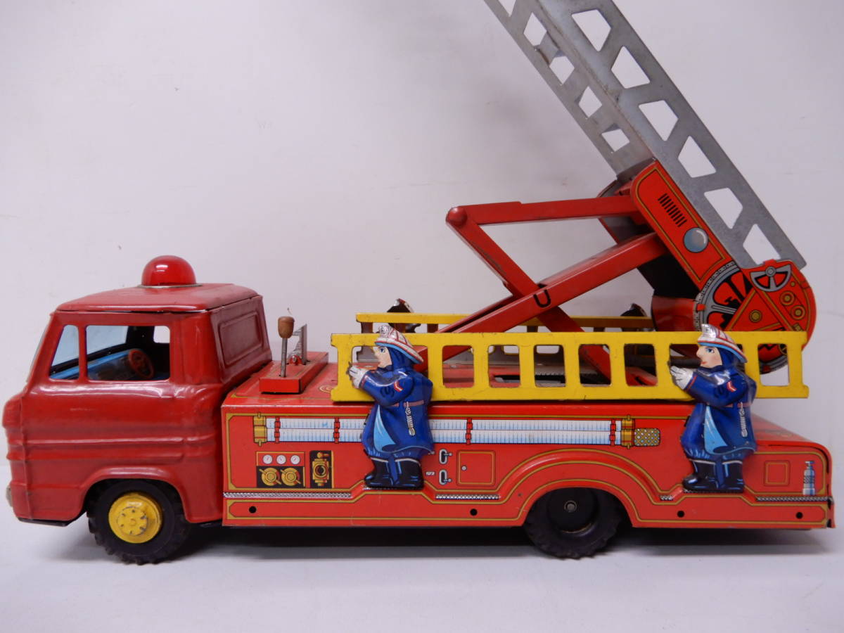 ◇ブリキ アメリカ消防車 昭和レトロ おもちゃ ジャンク品 Tonka 消防