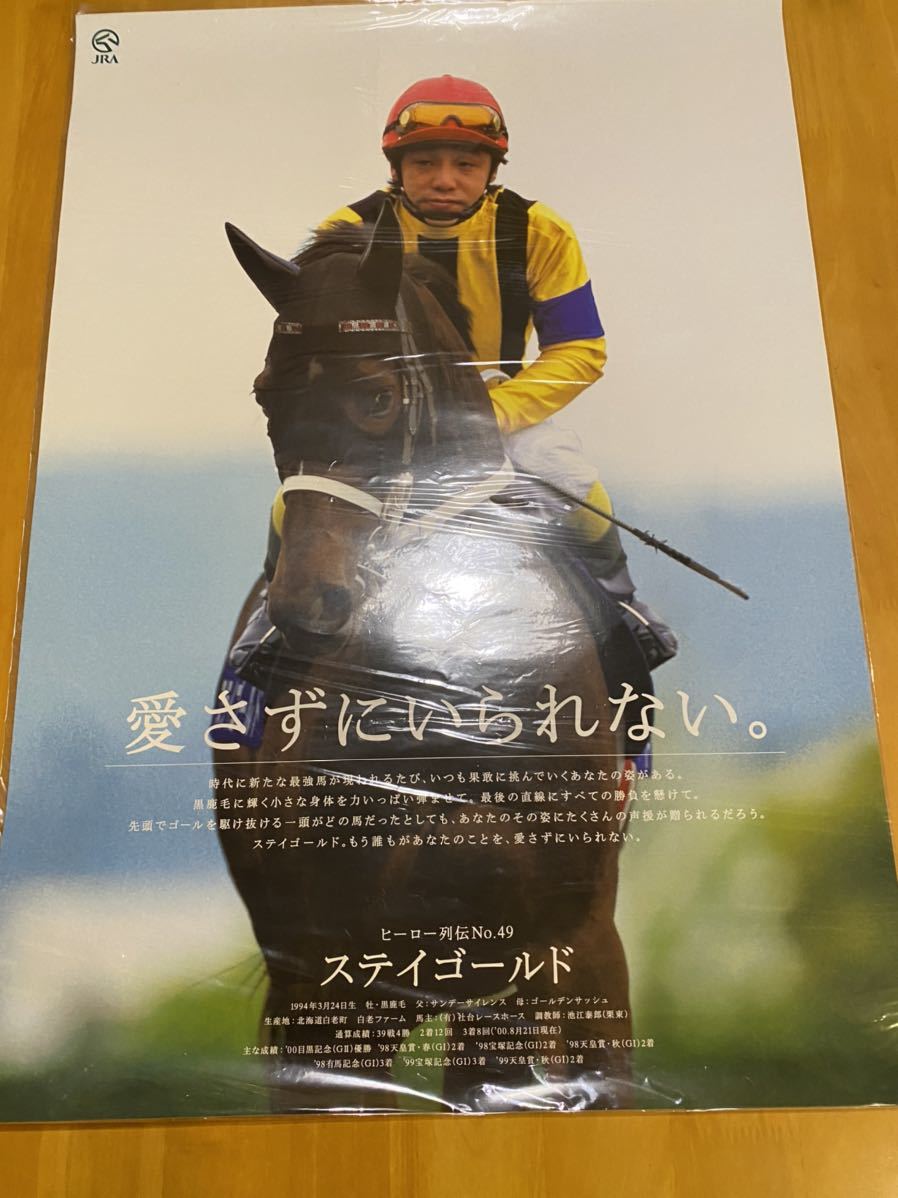 JRA ステイゴールド クリアファイル ヒーロー列伝49 競馬 jra ヒーロー