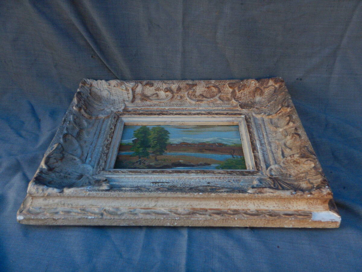 ☆油彩画☆柳川喜八郎（日展会友、日洋会委員）「夏の山頂」 オファー