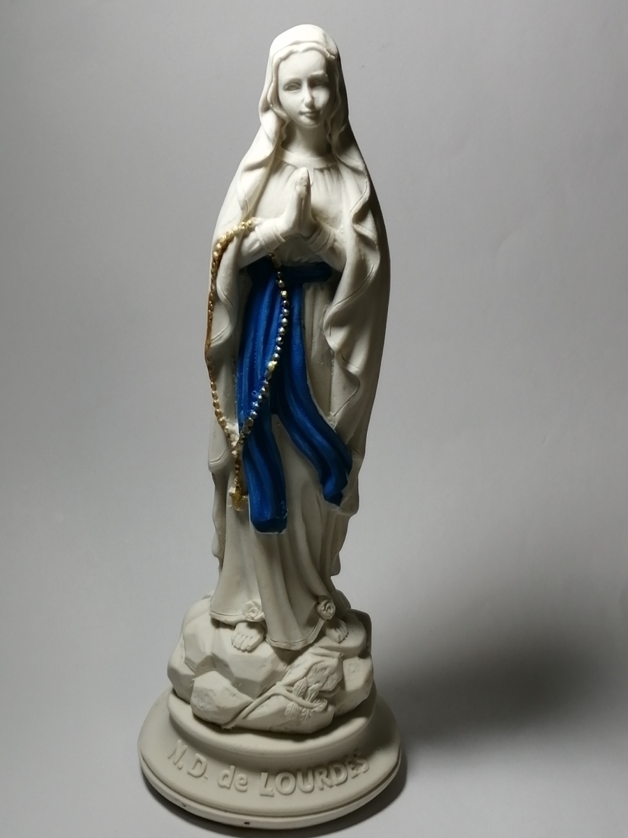 即決□聖母マリア像34cm2kg□キリスト教会クリスマスカトリック祭壇