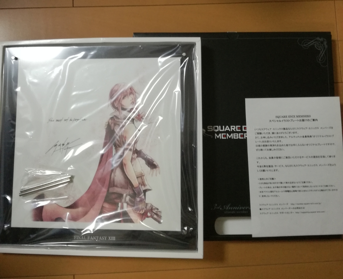 ファイナルファンタジー14 アルティメットメンバー 特典イラストプレート