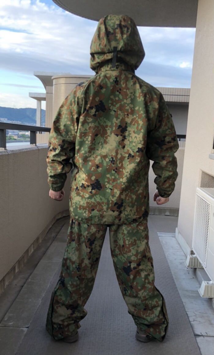 モンベルゴアテックス カモワッチレインスーツ Lサイズ 自衛隊迷彩ゴア