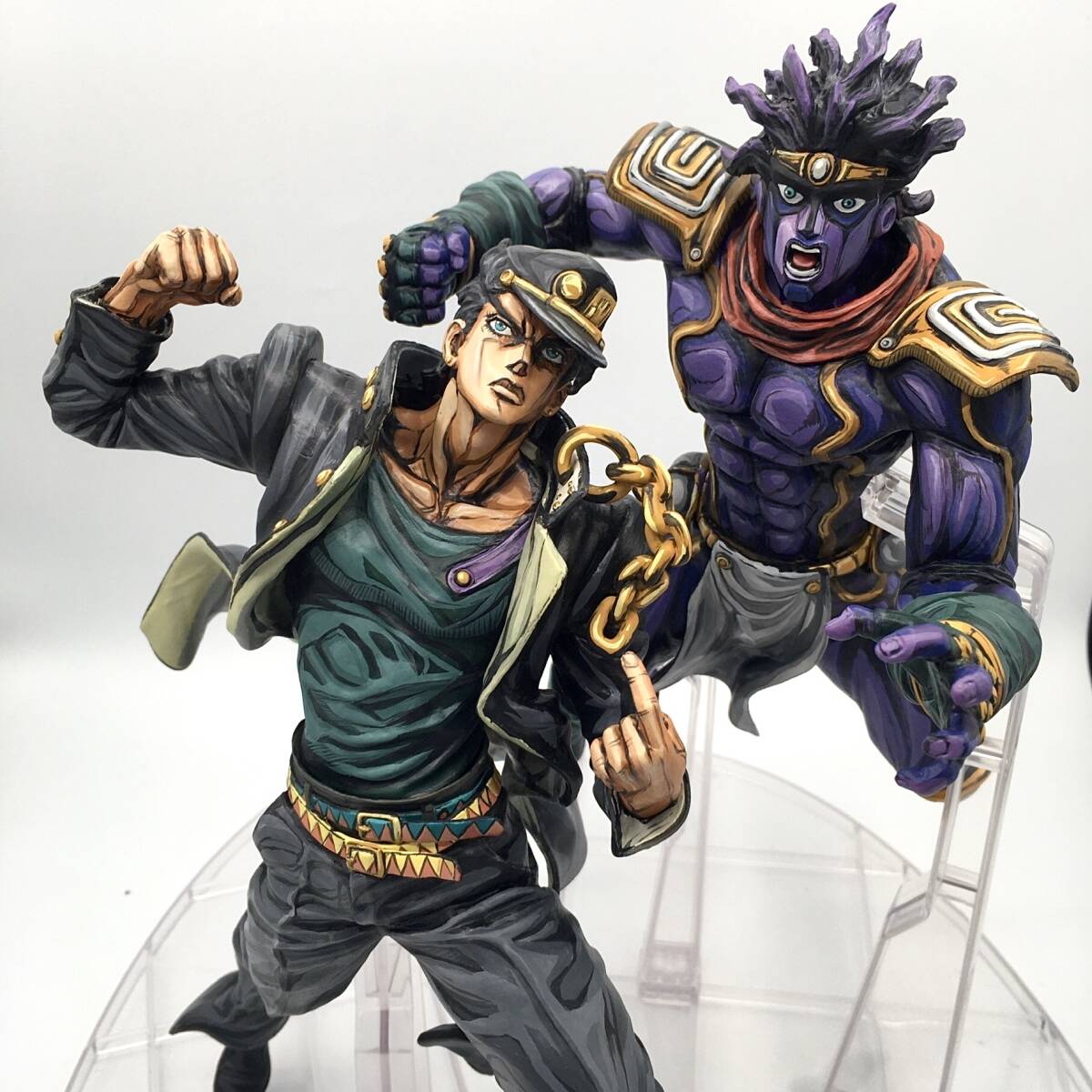 ジョジョの奇妙な冒険 OVA版 セル画 承太郎 飛ぶ 動画コピー背景付き