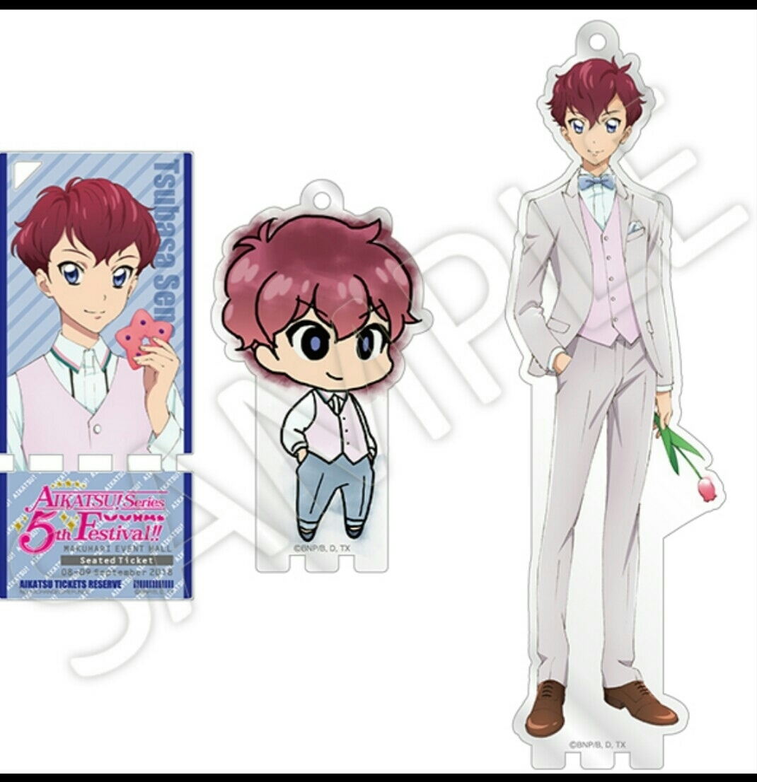 アイカツ アクリルバッジスタンド 瀬名翼 アイカツ 5周年 フェス 記念