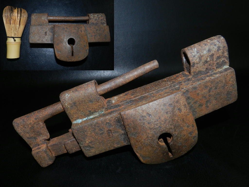 AKa6349日本四大錠の一つ因幡錠鍵付き