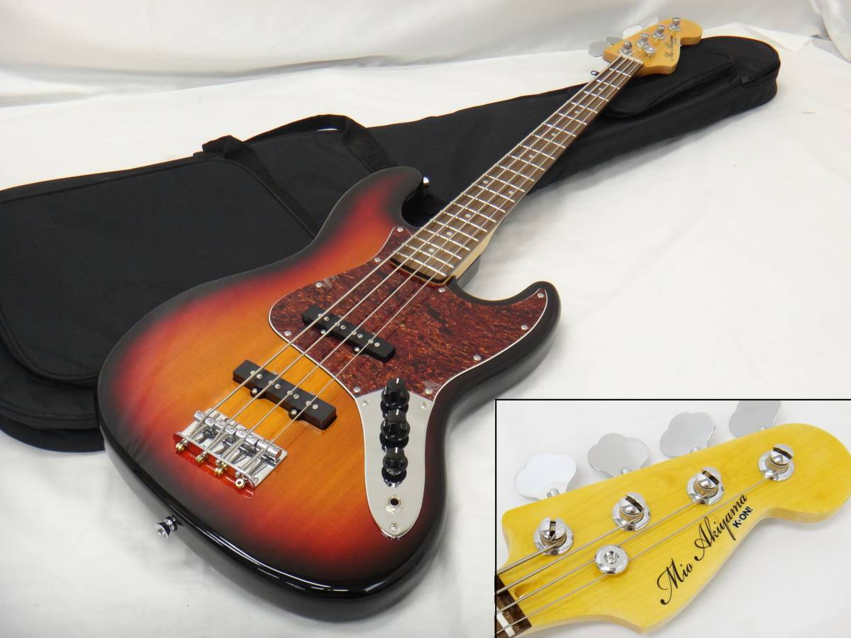 9530】 左利き用 K-ON! 秋山澪 モデル エレキベース けいおん K-ON 秋山澪