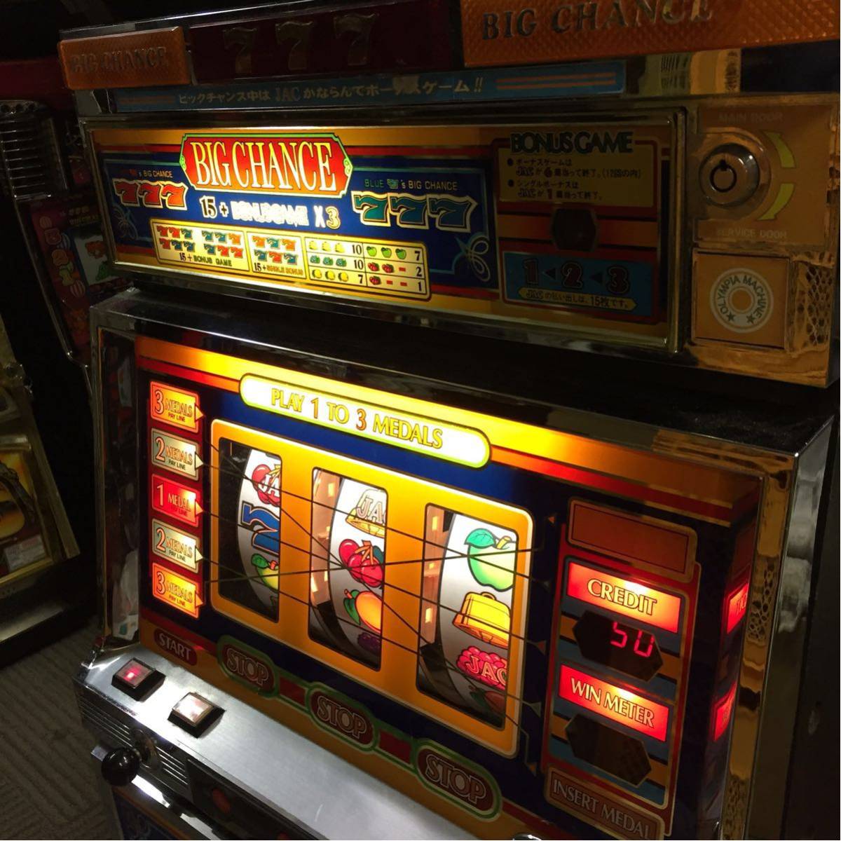 通電確認済み】パチスロ実機 コンチネンタルIII レトロ スロットマシン