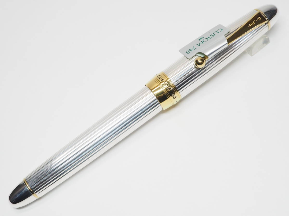 Pilot 万年筆 CUSTOM K-500SS 蝕刻ストライプ 18KWG F Pilot 万年筆