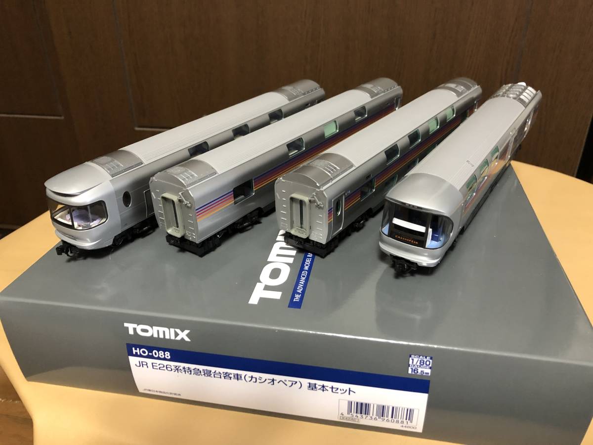 TOMIX HO-088 JR E26系特急寝台客車(カシオペア)基本セット JR E26系