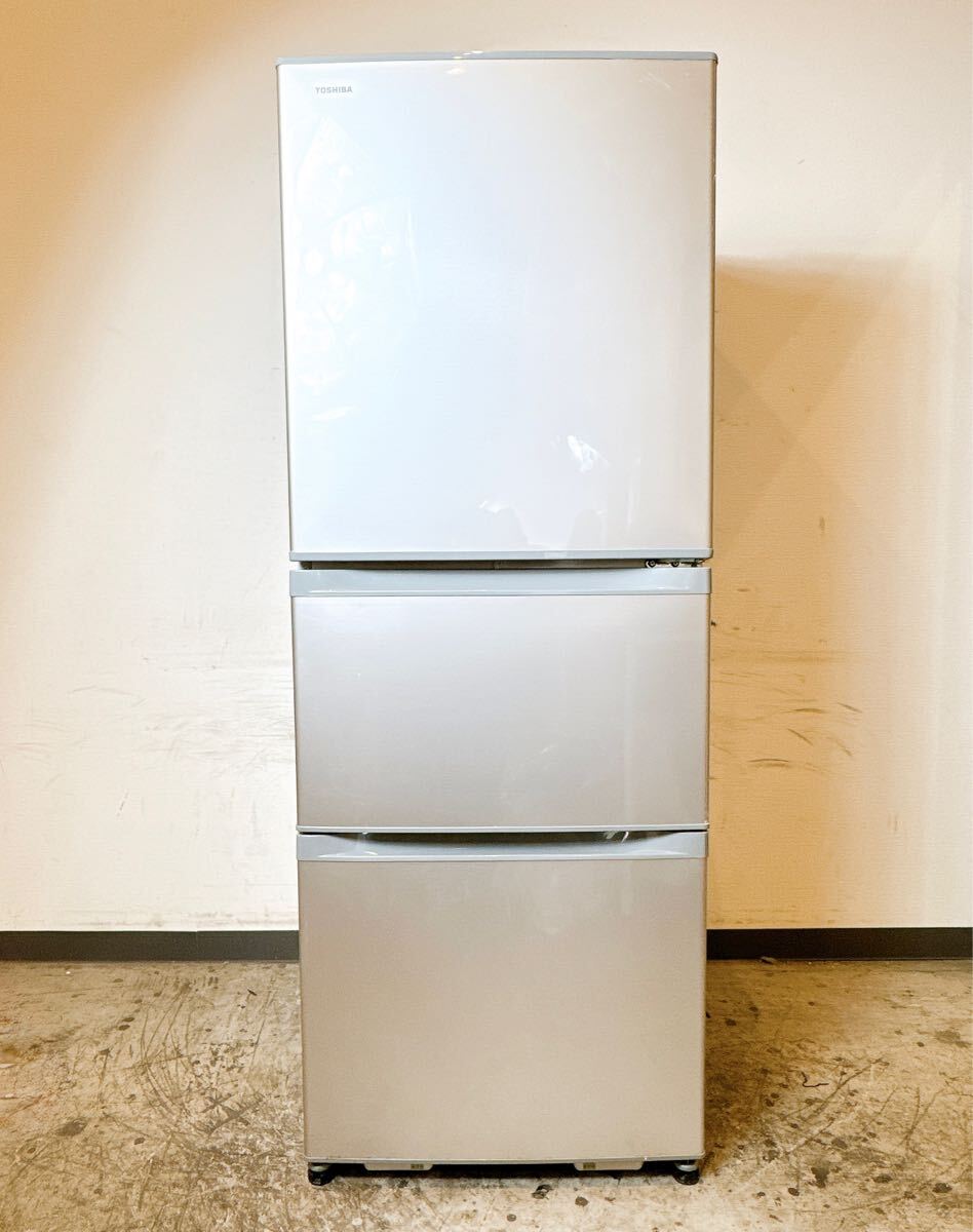 東芝 ベジータ 363L 3ドア 冷蔵庫 GR-R36SXV(EW) ホワイト TOSHIBA