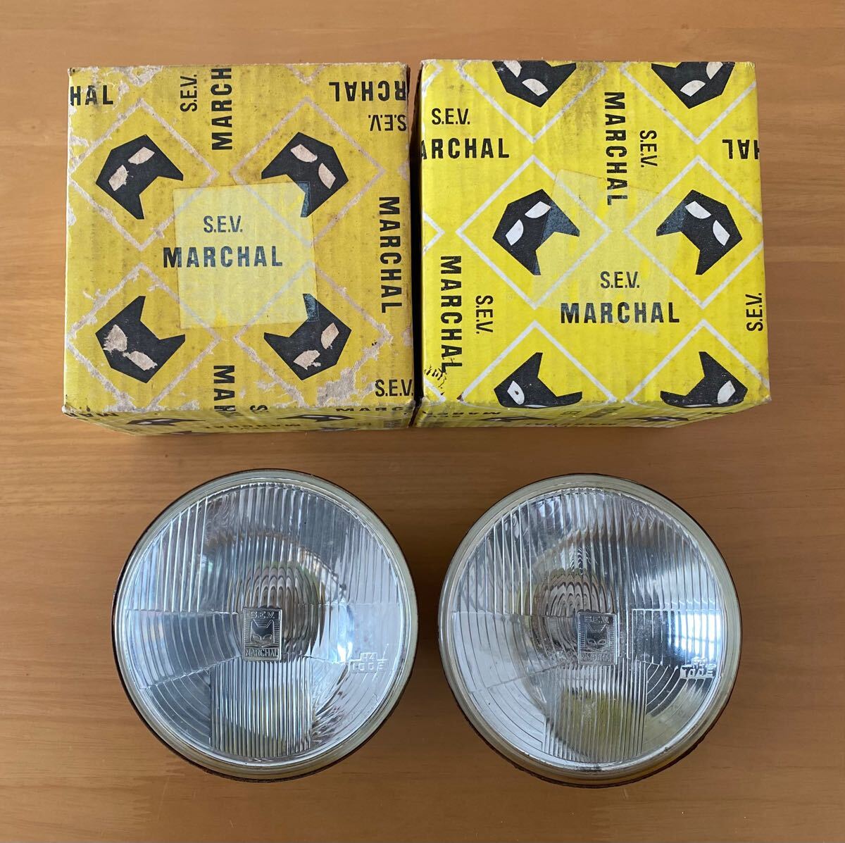 当時物IPF凹みレンズ付きヘッドライトASSY⁄イエローレンズシビエCIBIE