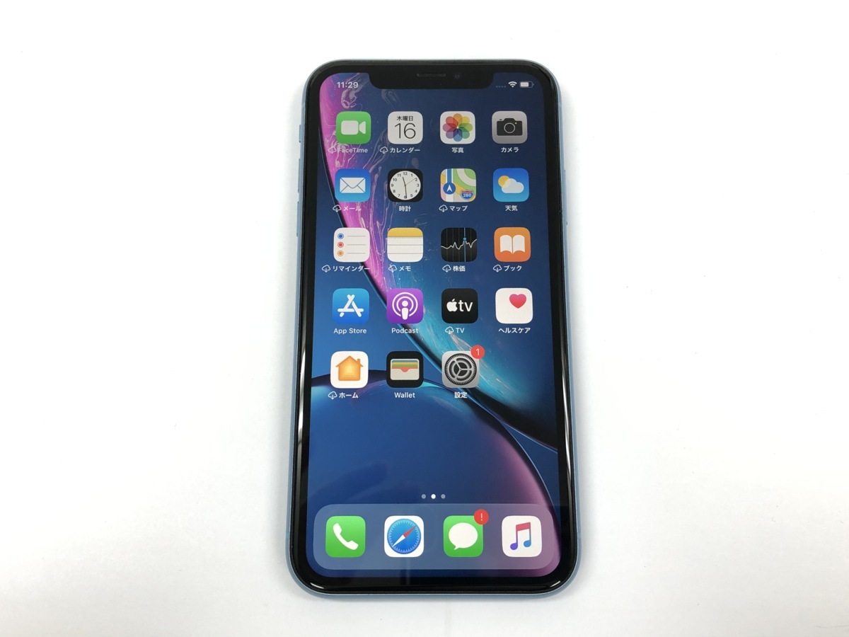 iPhoneXR 【訳あり品】iPhoneXR ブルー 128GB SIMロック解除済み