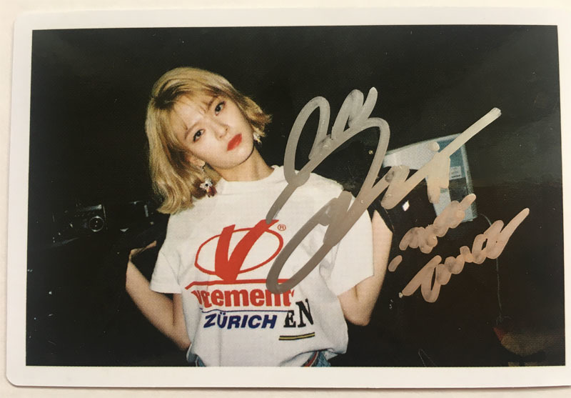 TWICE ジョンヨン直筆サイン twice ジョンヨン 直筆サイン入りチェキ