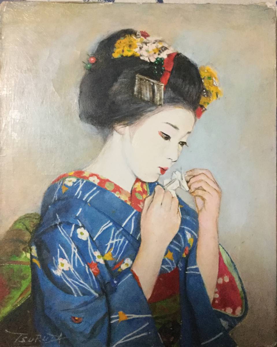 弦田英太郎絵画あみもの原作油絵