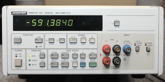 ADVANTEST R6871E-DC 7-1/2桁 デジタルマルチメーターの落札情報詳細