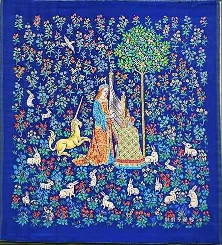 龍村平蔵 四天王狩猟紋様錦 タペストリー - メルカリ