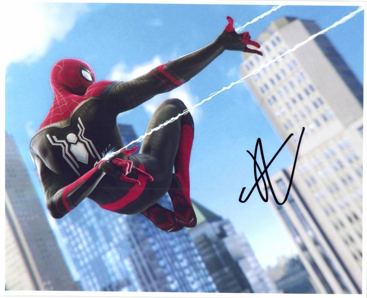 トムホランド サイン トム ホランド直筆 サイン auto スパイダーマン