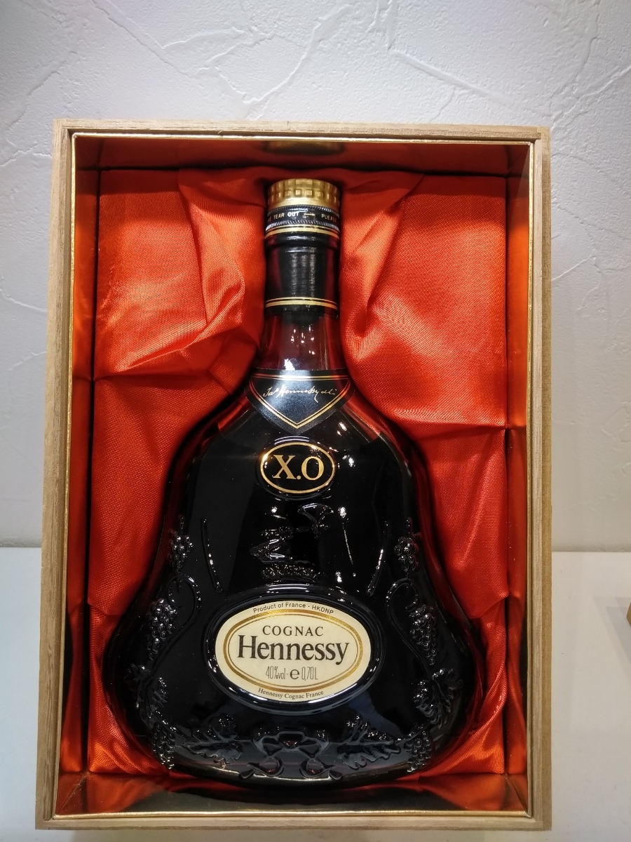未開封Hennessy XO コニャック 金キャップ ギフトボックス付き 未