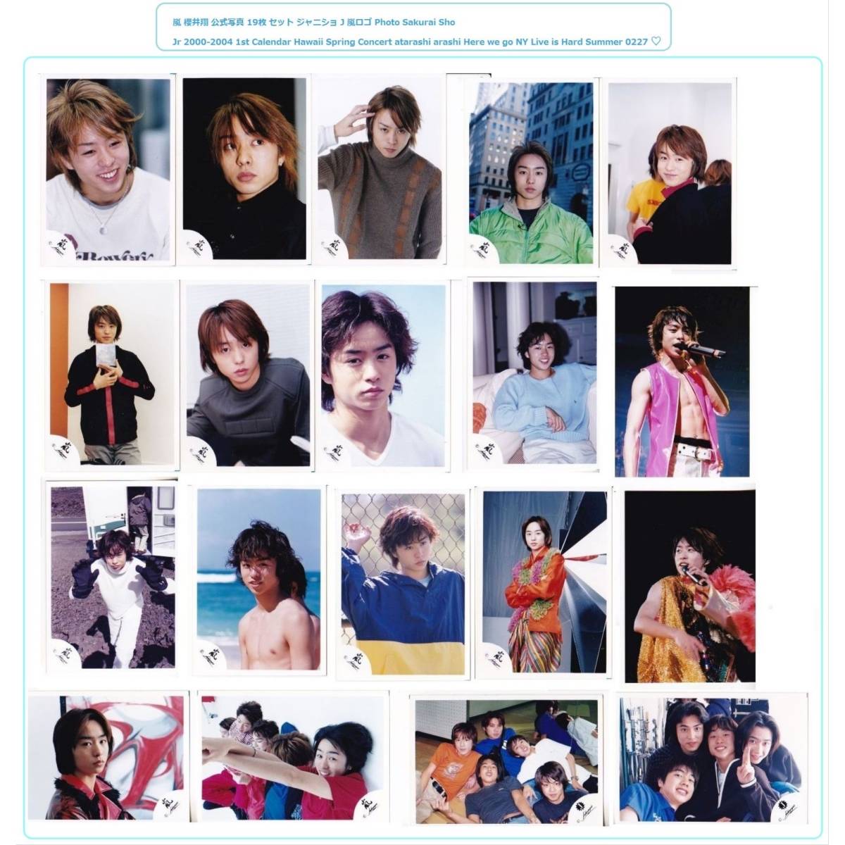 嵐 公式写真 櫻井翔 94枚セット 94 嵐 公式写真 ♬ 大野智 櫻井