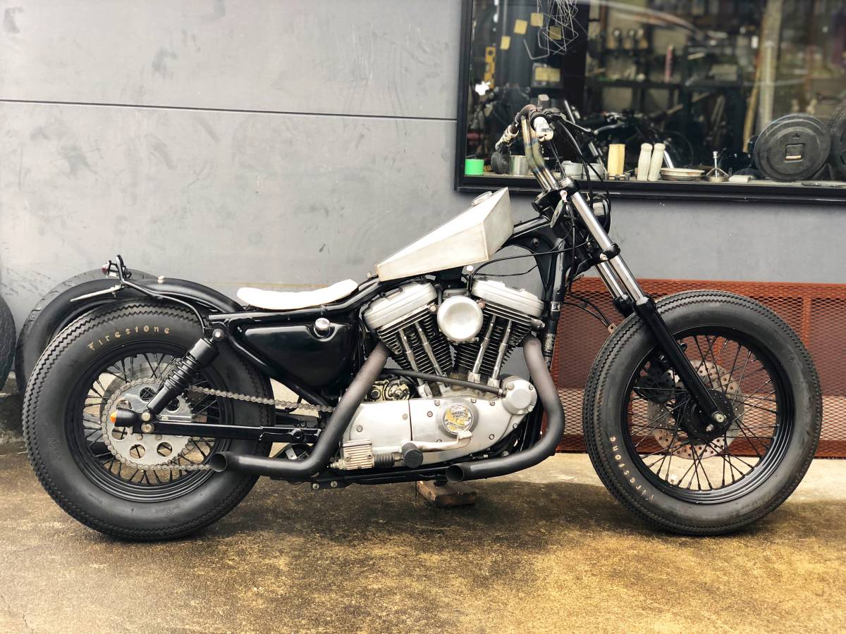 ワンオフコフィンタンク!!検スポーツスター883/1200/ショベル/パン