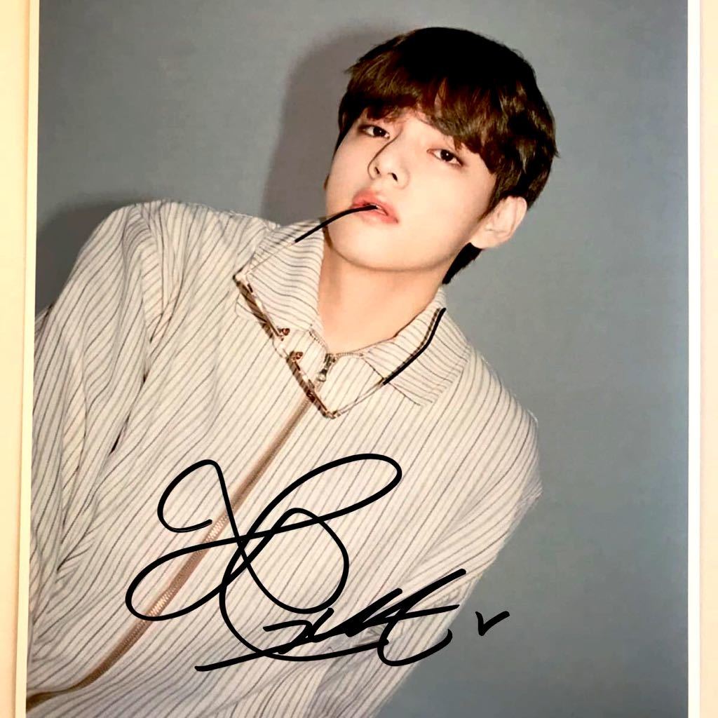 防弾少年団 テテ V サイン 直筆 セット