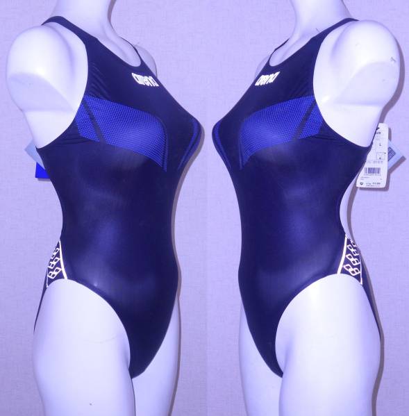 未使用) arena 競パン x-python 紫 S 競パン 競泳水着