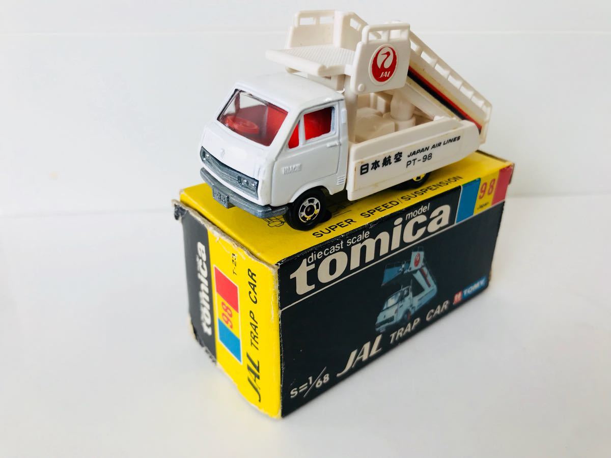 黒箱トミカ 98 JAL日本航空タラップカー 美品 日本製 黒箱 トミカ