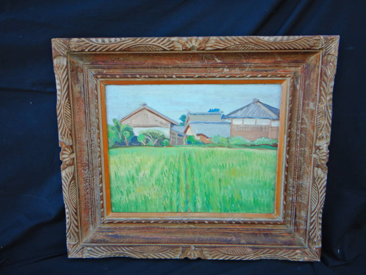 名作】額縁付き F10号 油絵 白馬 大雪渓 名作】額縁付き F10号 油絵