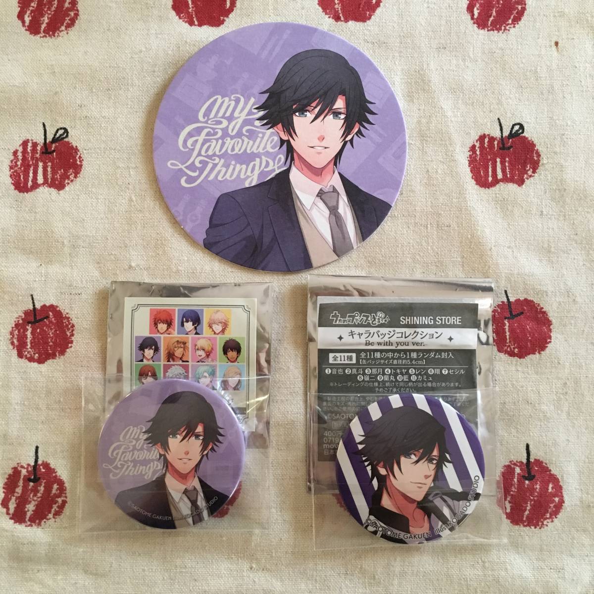うたプリ AGF 一ノ瀬トキヤ ビジュアルカード 缶バッジ セット