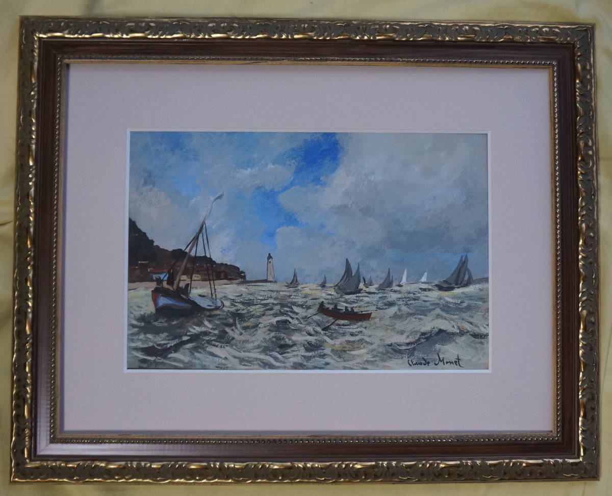 伴清一郎】テンペラ油彩原画「春のいろ四月」【絵画・原画・自筆サイン】