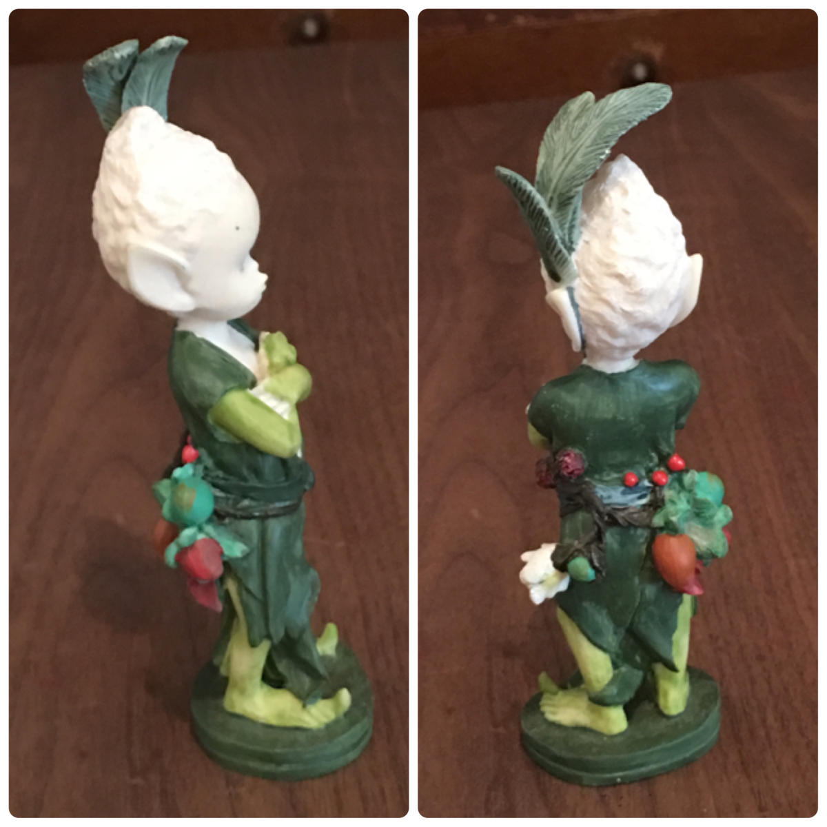 与勇輝 森の妖精 ニングル チュチュ コロボックル 陶器人形 フィギュ