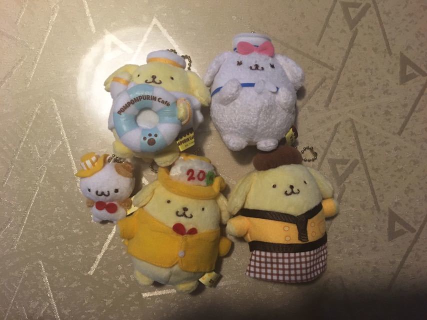 新品・タグ付き】ポムポムプリン バレンタイン マスコット カフェ限定