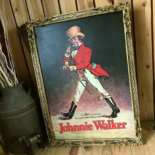 ジョニーウォーカー非売品 油絵風大型ディスプレイ