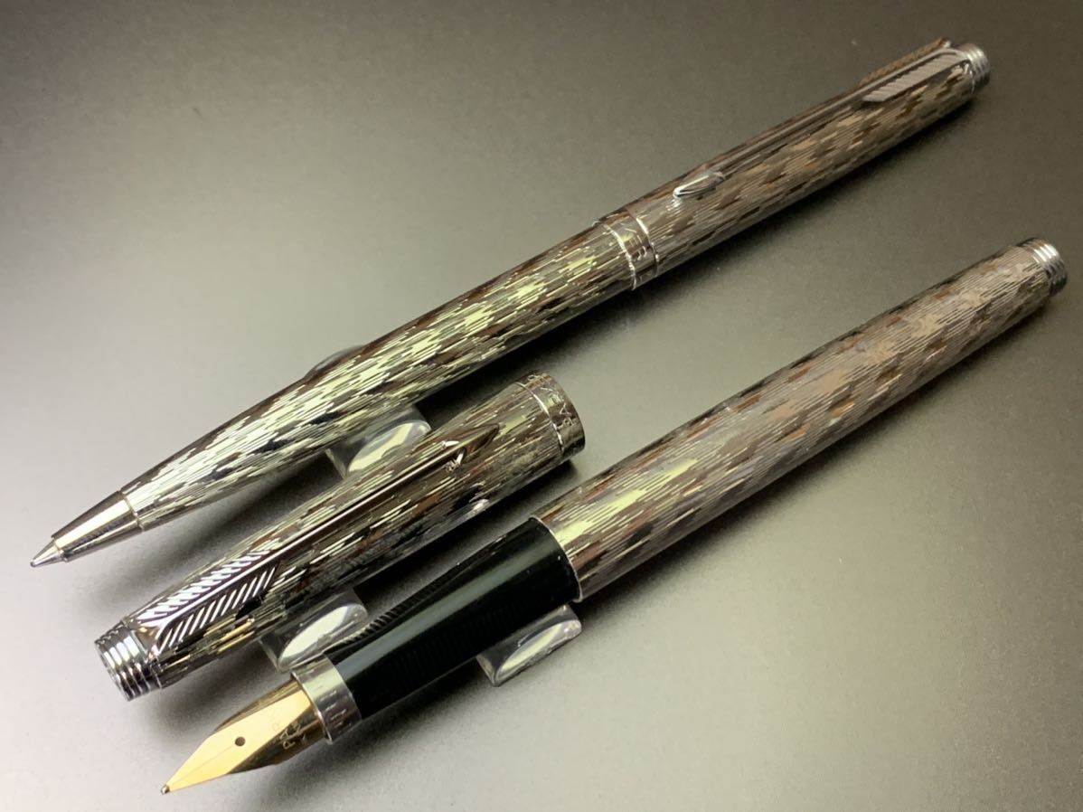 フランス製パーカー75 14金バルレー貴婦人の涙万年筆ボールペン